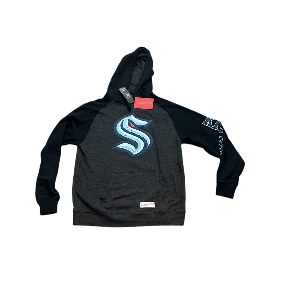 Seattle Kraken Mitchell & Ness Men’s Pullover Hoodie‎ Sweatshirt Small